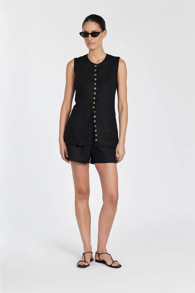 CORY BLACK LINEN SHORT Women DISSH Shorts