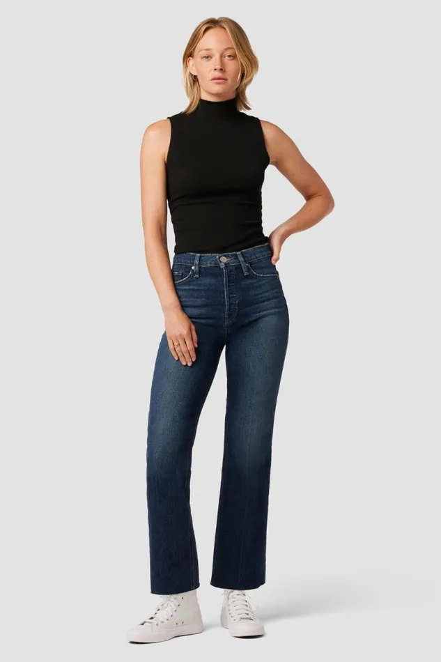 Cropped Women Hudson Jeans Faye Ultra HighRise Bootcut Crop Jean Naval Cropped Women Hudson Jeans Faye Ultra HighRise Bootcut Crop Jean Naval