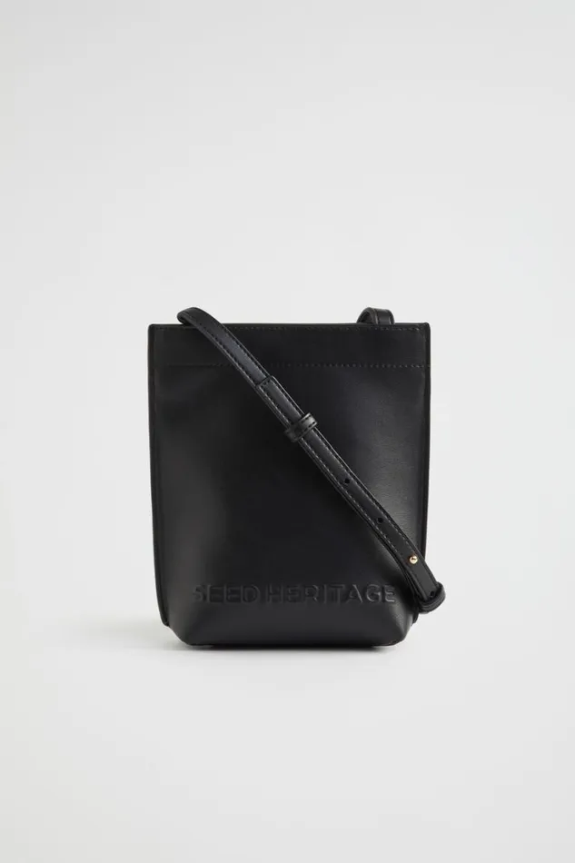 Cross Body Woman Seed Heritage Seed Crossbody Phone Pouch Black