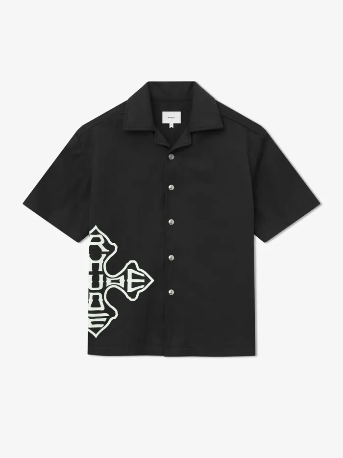 CROSS LOGO SNAP SHIRT Men Rhude Shirts