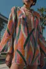 Cult Gaia Aniya Dress Vintage Stripe Print Women Dresses