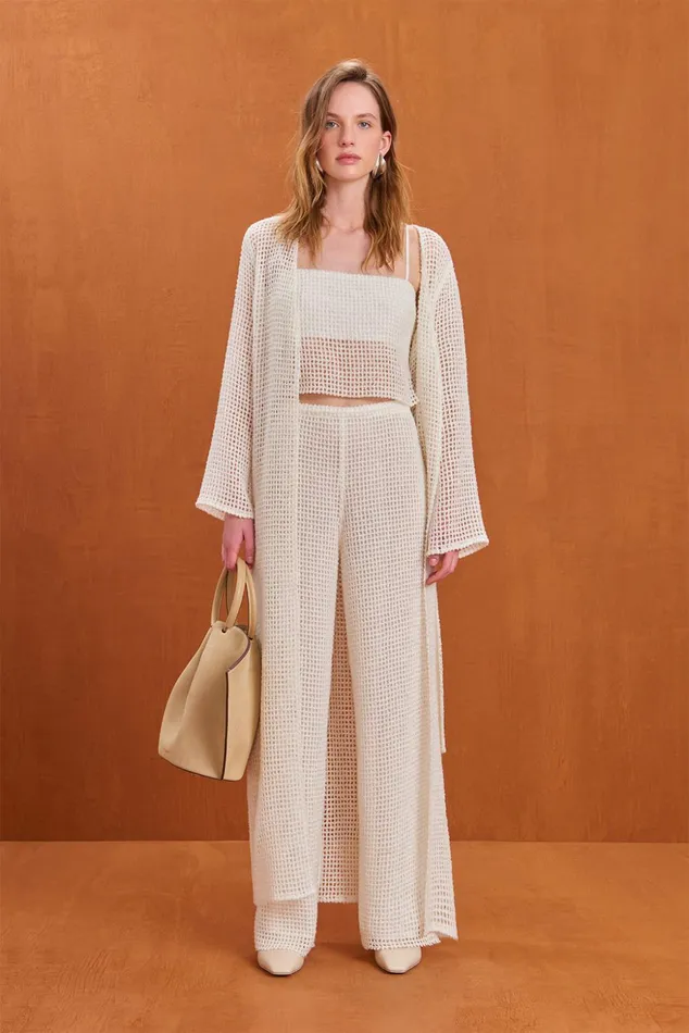 Cult Gaia Ari Duster Off White Women Knits