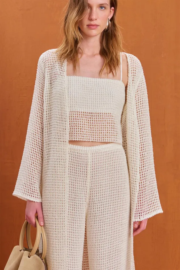 Cult Gaia Ari Duster Off White Women Knits