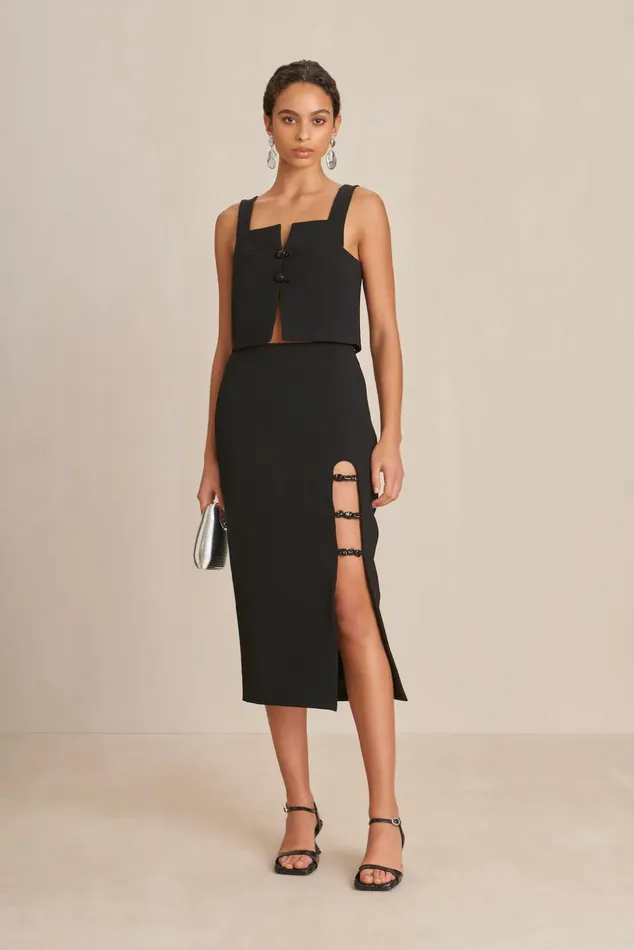 Cult Gaia Ariet Skirt Black Women Bottoms
