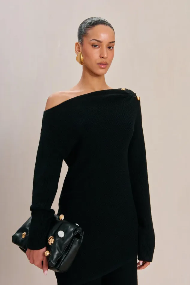 Cult Gaia Elory Sweater Black Women Knits