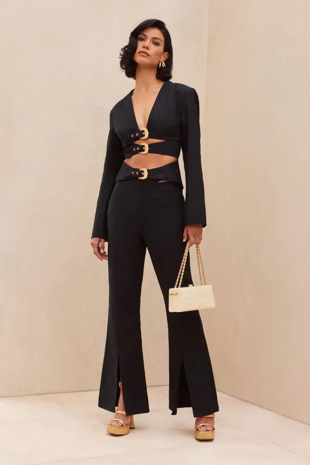 Cult Gaia Gabby Blazer Black Women Tops