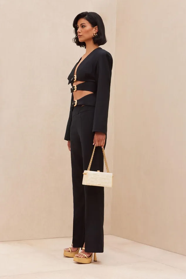 Cult Gaia Gabby Blazer Black Women Tops Cult Gaia Gabby Blazer Black Women Tops