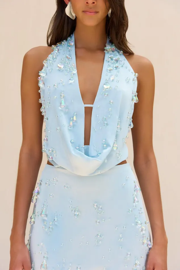 Cult Gaia Issey Dress Hydrangea Women Dresses