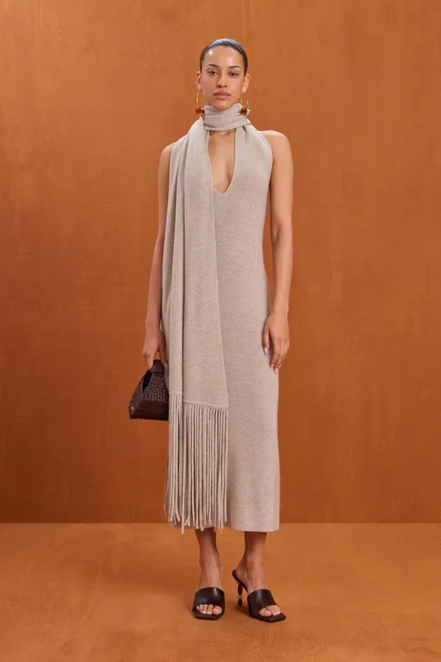 Cult Gaia Jorden Knit Dress Millet Women Dresses