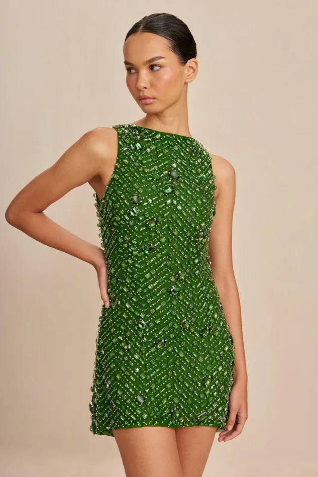 Cult Gaia Karleen Dress Emerald Women Dresses Cult Gaia Karleen Dress Emerald Women Dresses