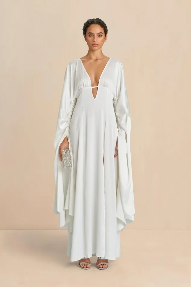 Cult Gaia Winona Gown Off White Women Dresses