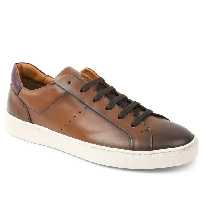 Dante LacetoToe Leather Sneaker 8211 Cognac Men Bruno Magli Sneakers