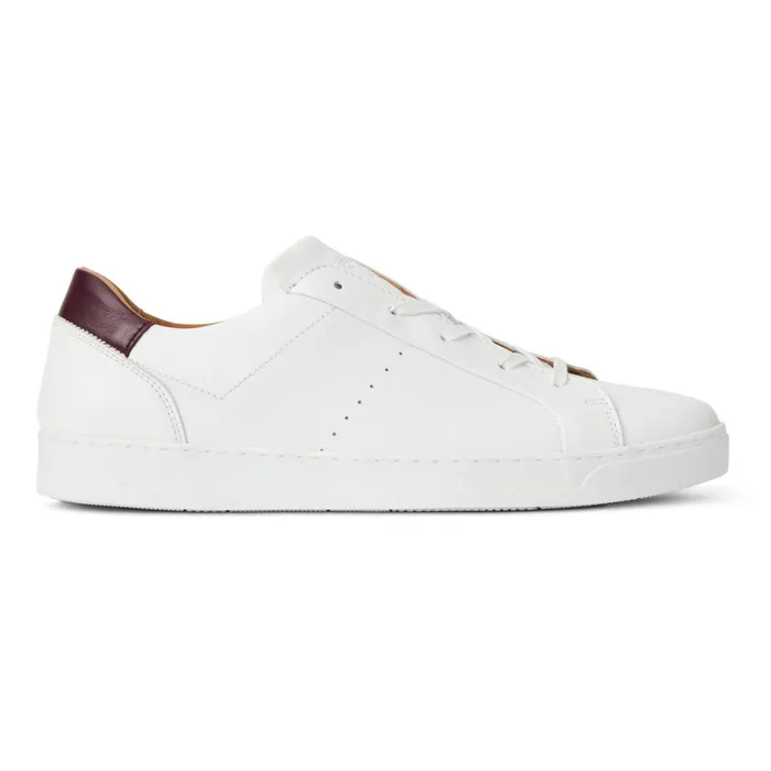 Dante LacetoToe Leather Sneaker 8211 White Men Bruno Magli Sneakers