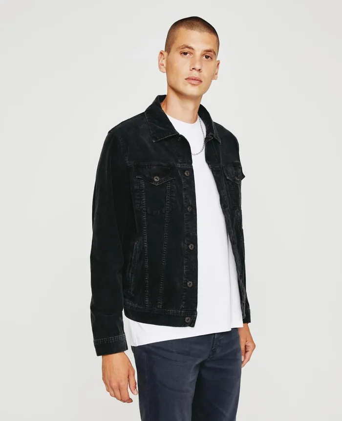 Dart Jacket Sulfur Gunpowder Men AG Jeans Jackets