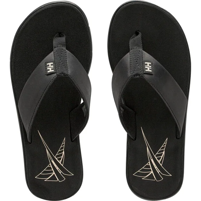 Deck and Pier Women Helly Hansen W SEASAND LEATHER SANDAL 990 Black She