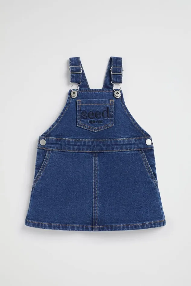 Denim and Jeans Baby Seed Heritage Core Logo Pinafore