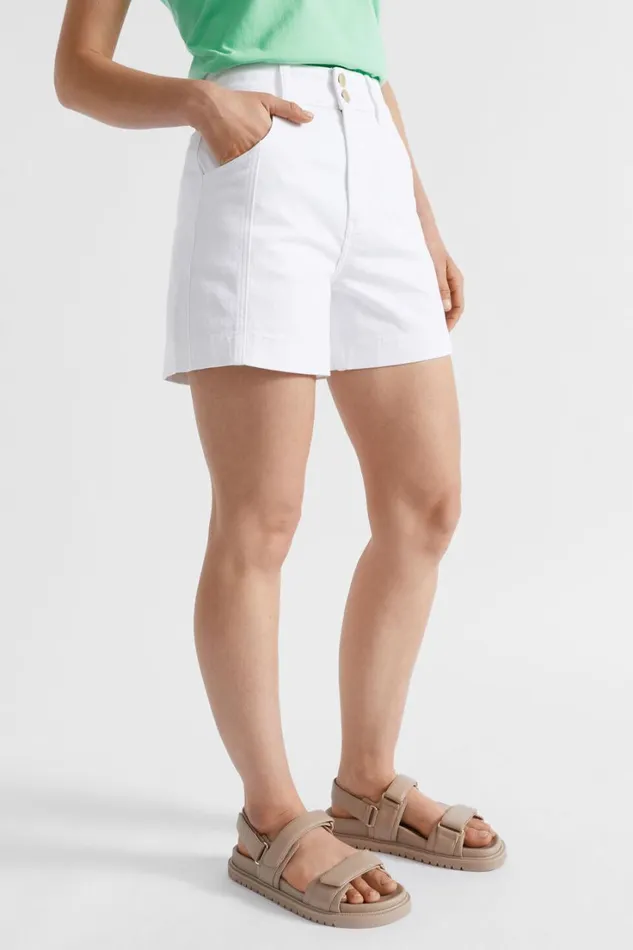 Denim Woman Seed Heritage Denim Panel Short White