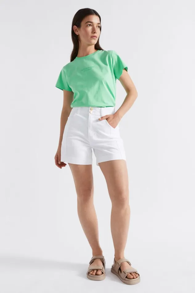 Denim Woman Seed Heritage Denim Panel Short White