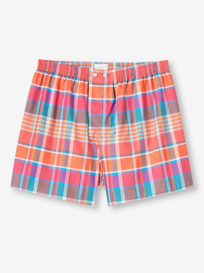 Derek Rose Classic Fit Boxers Barker 36 Cotton Multi Men Classic Fit Boxer Shorts