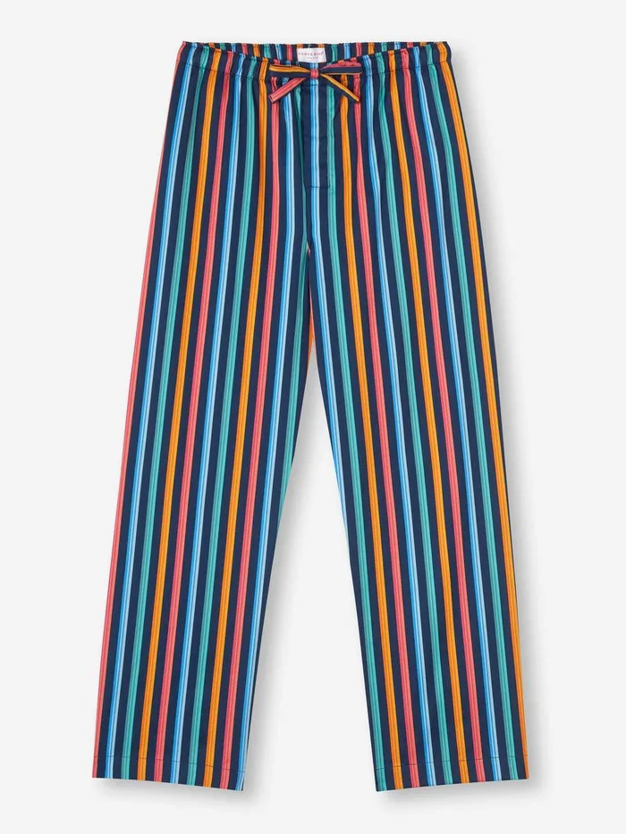 Derek Rose Lounge Pants Wellington 56 Cotton Multi Men Lounge Pants