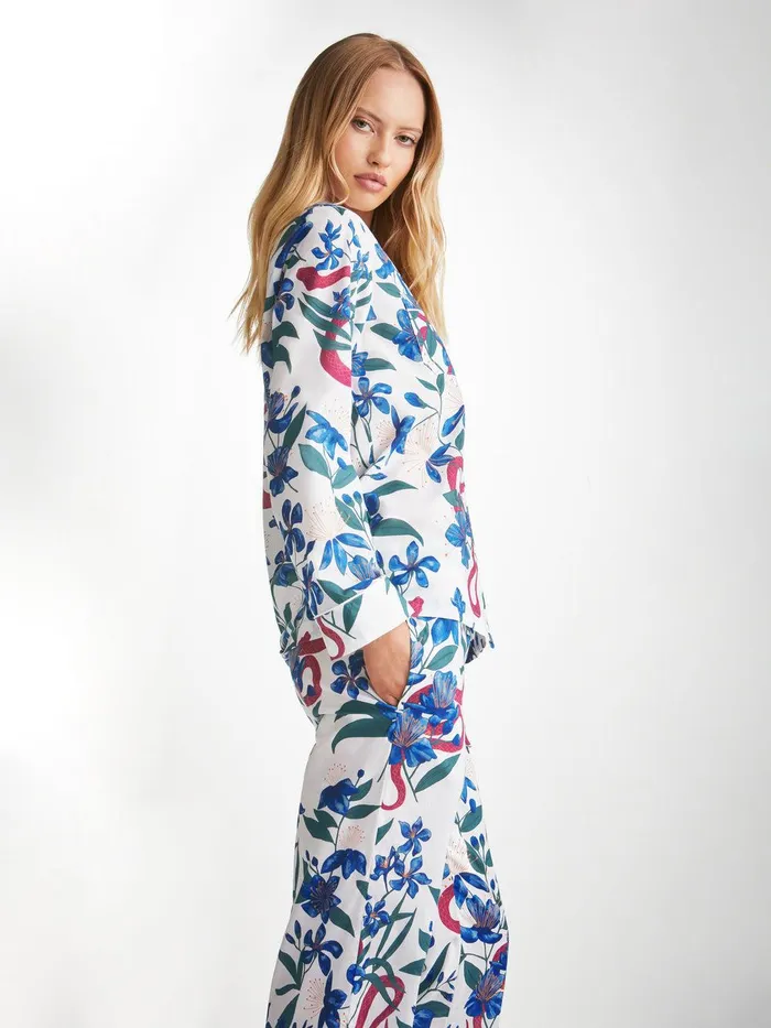 Derek Rose Pajamas Ledbury 68 Cotton Batiste Multi Women Cotton Pajamas