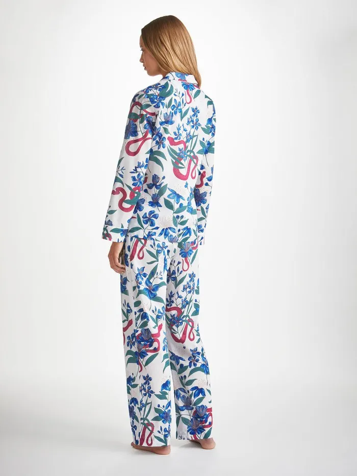 Derek Rose Pajamas Ledbury 68 Cotton Batiste Multi Women Cotton Pajamas