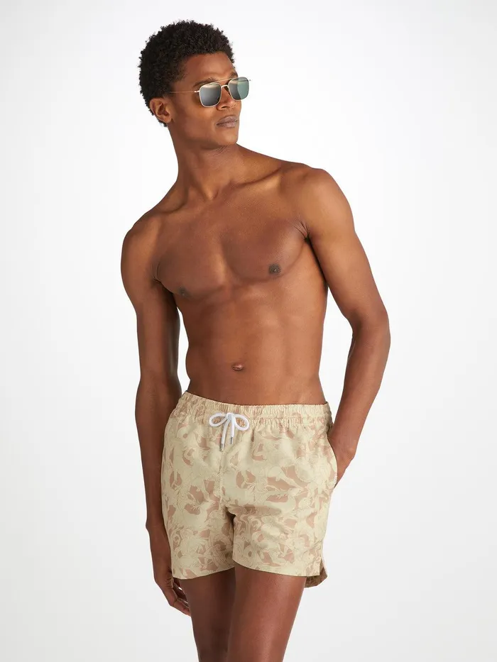 Derek Rose Short Swim Shorts Maui 64 Sand Men Short Length Swim Shorts