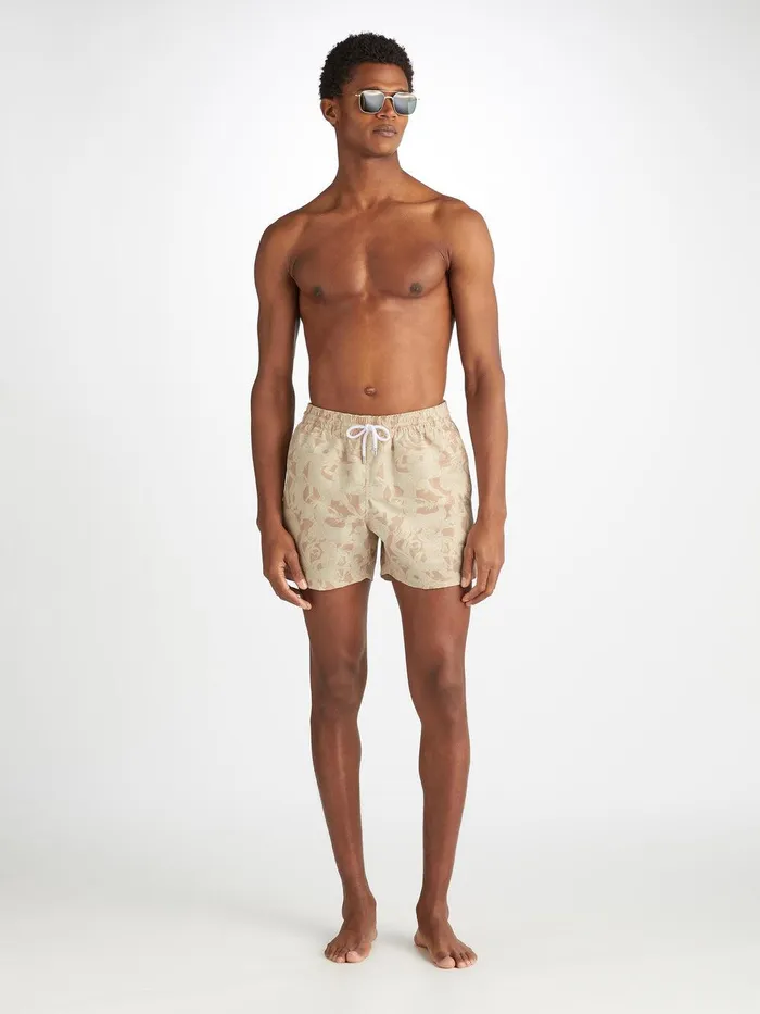 Derek Rose Short Swim Shorts Maui 64 Sand Men Short Length Swim Shorts