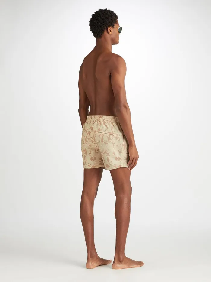 Derek Rose Short Swim Shorts Maui 64 Sand Men Short Length Swim Shorts