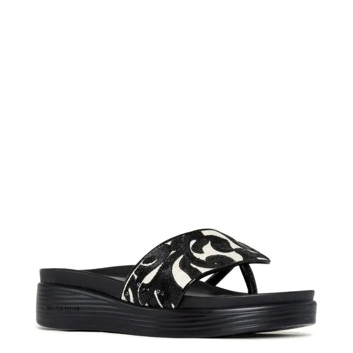 Donald Pliner Casual FIFI Natural Black Brocade 8211 Women Donald Pliner Casual FIFI Natural Black Brocade 8211 Women