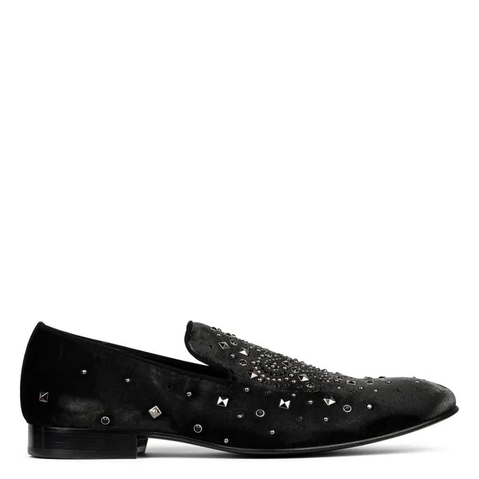 Donald Pliner Dress SPENCER Black Studded 8211 Men