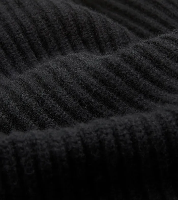 Drake039s Black Lambswool Shawl Collar Cardigan Men Knitwear