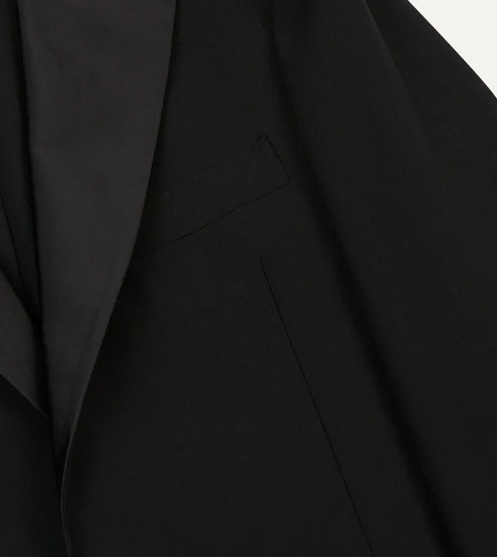 Drake039s Black Tropical Wool Dinner Jacket Men Blazers