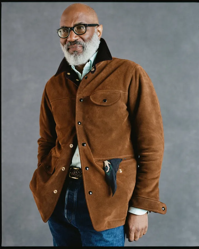 Drake039s Brown Suede Car Coat With Blanket Lining Men Suede Jackets