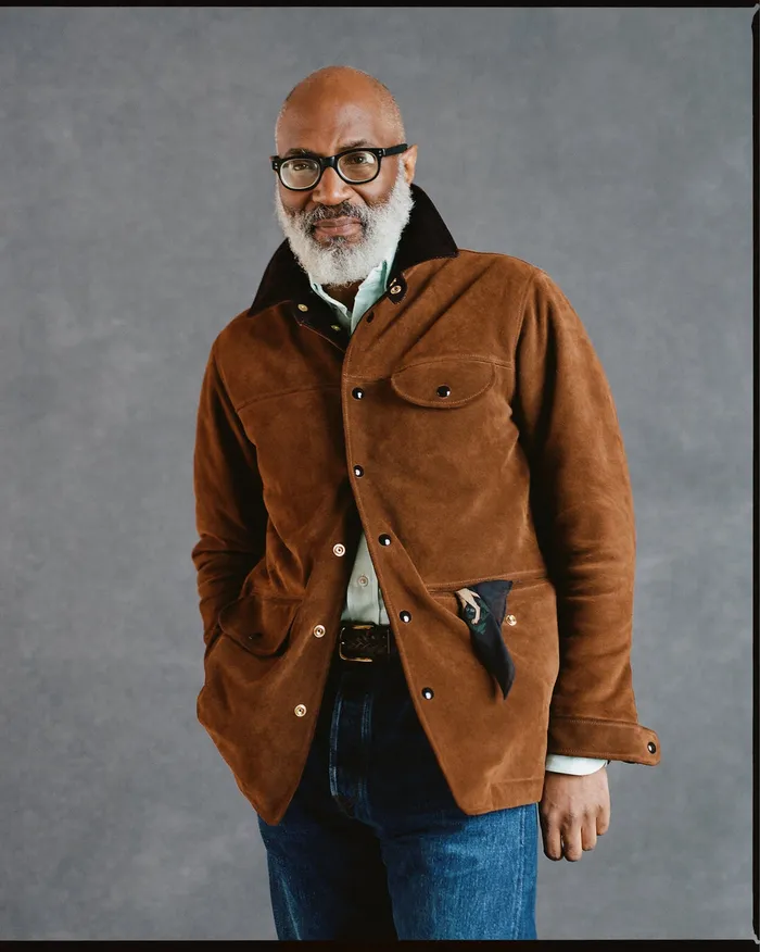 Drake039s Brown Suede Car Coat With Blanket Lining Men Suede Jackets