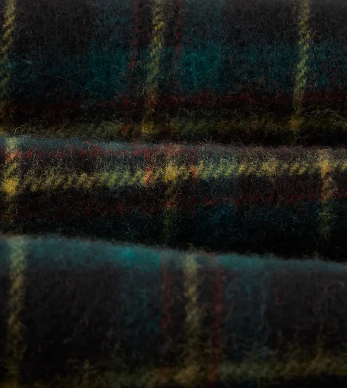 Drake039s Campbell Tartan Lambswool Washed Check Scarf Men Scarves