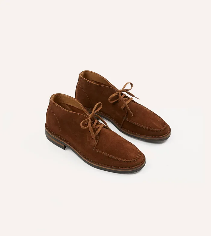 Drake039s Crosby MocToe Chukka Boot Light Brown Roughout Suede With Rubber Sole Men Chukkas Drake039s Crosby MocToe Chukka Boot Light Brown Roughout Suede With Rubber Sole Men Chukkas