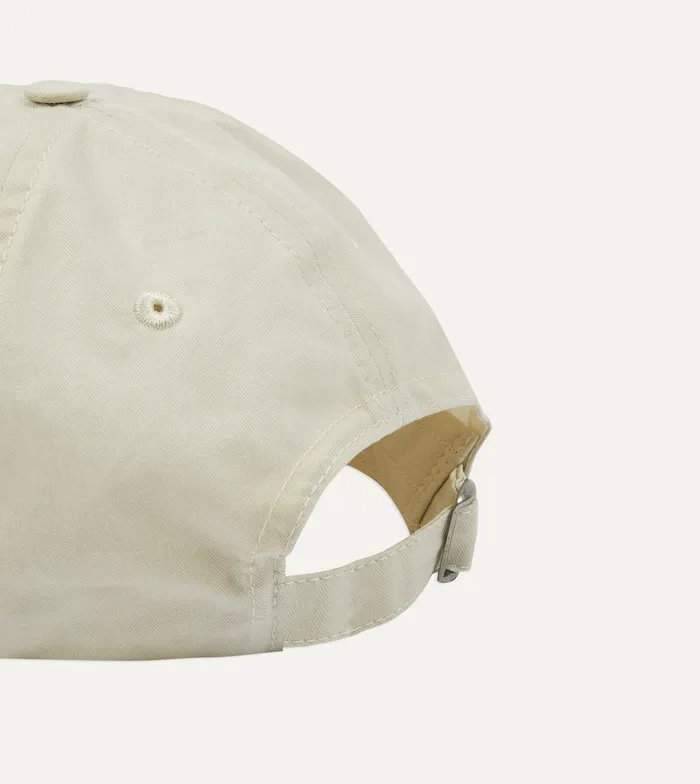 Drake039s Drake039s By Sebago Waxed Herringbone Cotton Baseball Cap Men Hats