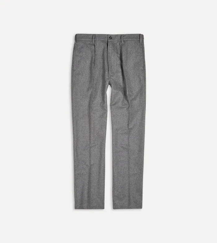 Drake039s Grey Merino Wool Games Trouser Men Trousers
