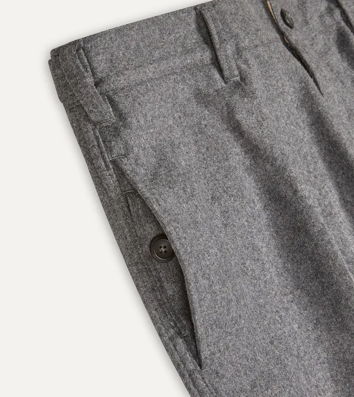 Drake039s Grey Merino Wool Games Trouser Men Trousers