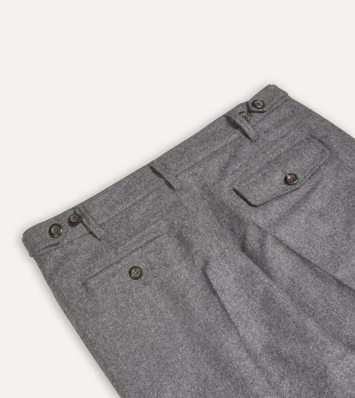 Drake039s Grey Merino Wool Games Trouser Men Trousers