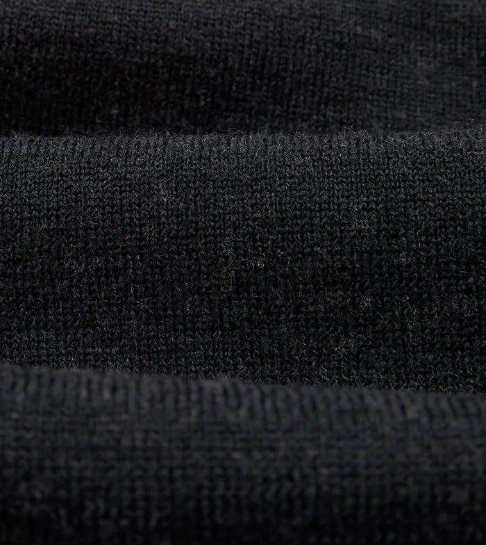Drake039s Navy And Ecru Merino Wool Knitted Rugby Shirt Men Knitwear