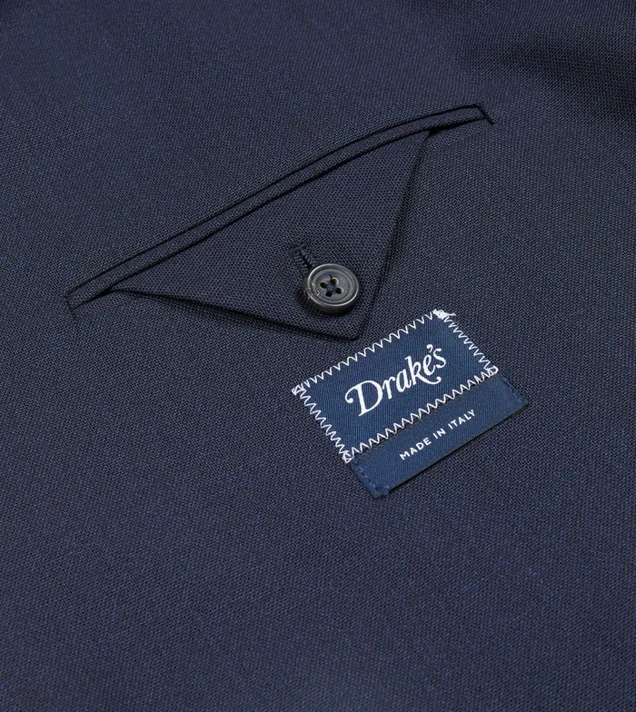 Drake039s Navy Tropical Wool Tailored Jacket Men Suits