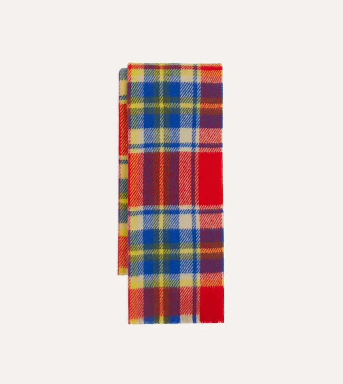 Drake039s Red Tartan Check Wool Scarf Men Scarves