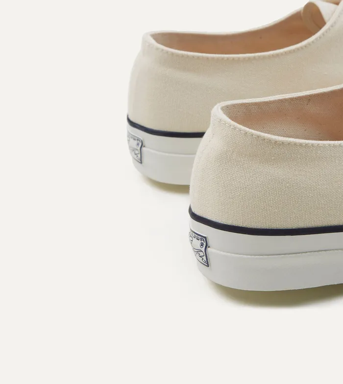Drake039s Wakouwa By Anatomica Ecru Cotton Canvas Oxford Trainers Men Trainers