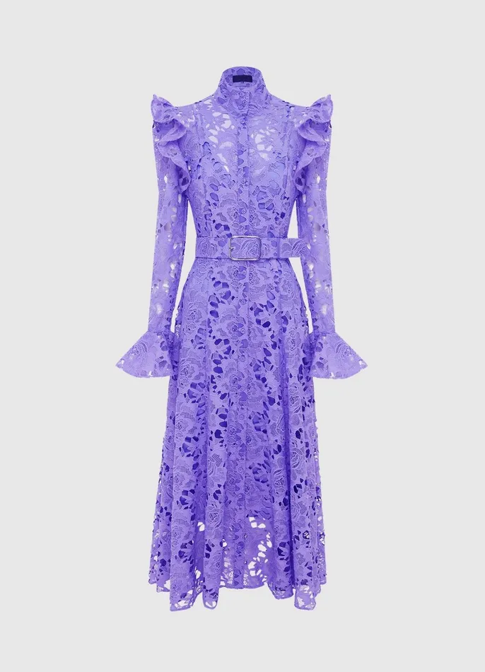 Dresses and Jumpsuits Women LEO LIN Aliyah Lace Butterfly Sleeve Midi Dress 8211 Lavender Dresses and Jumpsuits Women LEO LIN Aliyah Lace Butterfly Sleeve Midi Dress 8211 Lavender