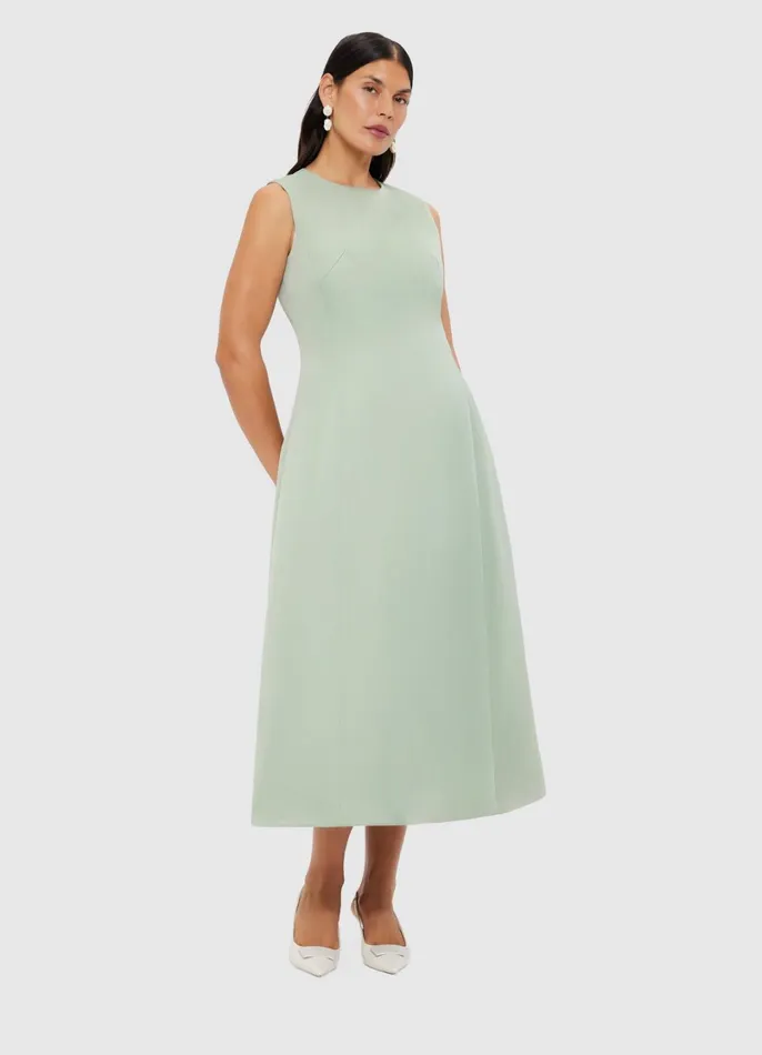 Dresses and Jumpsuits Women LEO LIN Cleo Sleeveless Midi Dress 8211 Sage