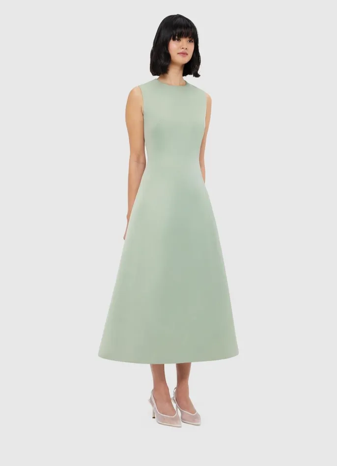 Dresses and Jumpsuits Women LEO LIN Cleo Sleeveless Midi Dress 8211 Sage