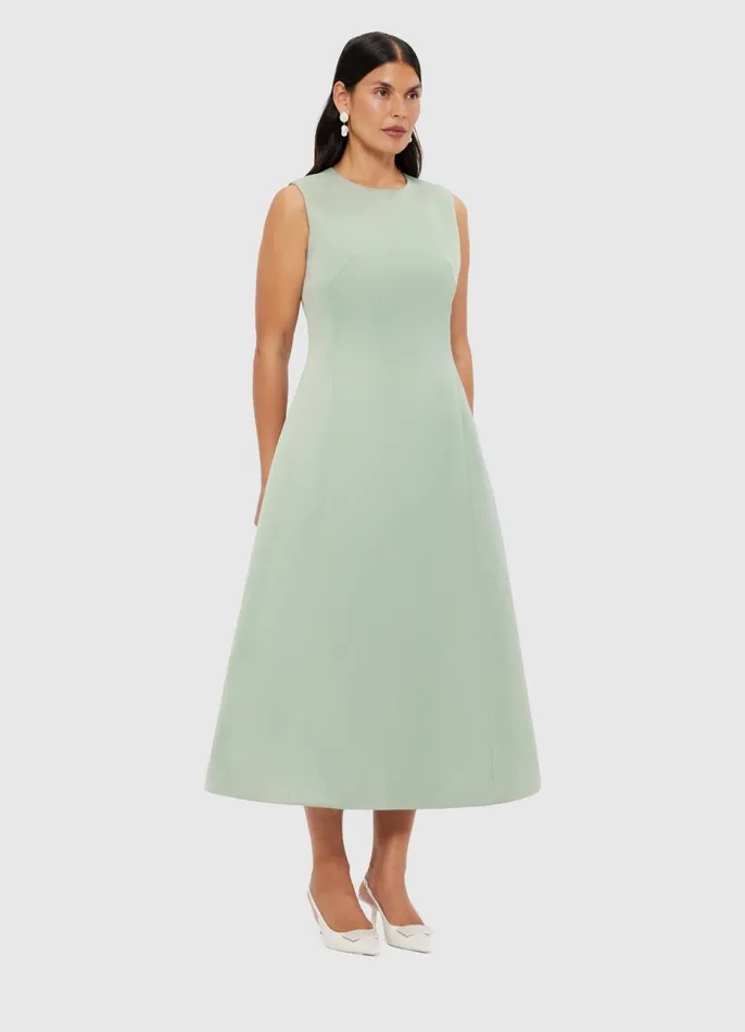 Dresses and Jumpsuits Women LEO LIN Cleo Sleeveless Midi Dress 8211 Sage