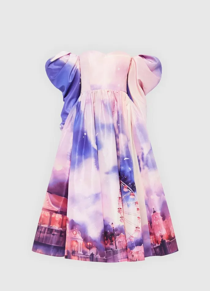 Dresses and Jumpsuits Women LEO LIN Ina Off Shoulder Bustier Midi Dress 8211 Fairground Print Dresses and Jumpsuits Women LEO LIN Ina Off Shoulder Bustier Midi Dress 8211 Fairground Print